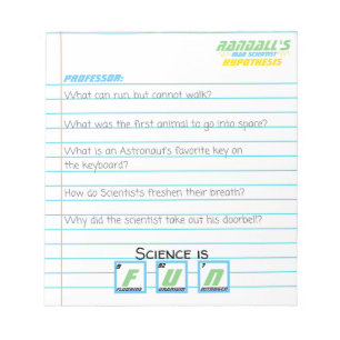 Mad Scientist Birthday Notitieboek Paper Riddle Notitieblok