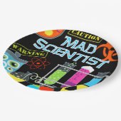 Mad Scientist Birthday Paper Borden Papieren Bordje (Gekanteld)