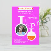 Mad Scientist Birthday Party Foto Uitnodiging (Staand voorkant)