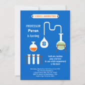 Mad Scientist Birthday Party Invitation Kaart (Voorkant)