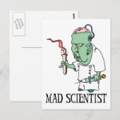 Mad Scientist Briefkaart (Voorkant / Achterkant)