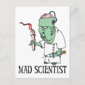 Mad Scientist Briefkaart (Voorkant)