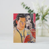 Mad Scientist Briefkaart (Staand voorkant)