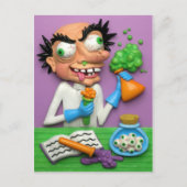 Mad Scientist Briefkaart (Voorkant)