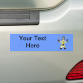 Mad-Scientist Bumpersticker (Op auto)