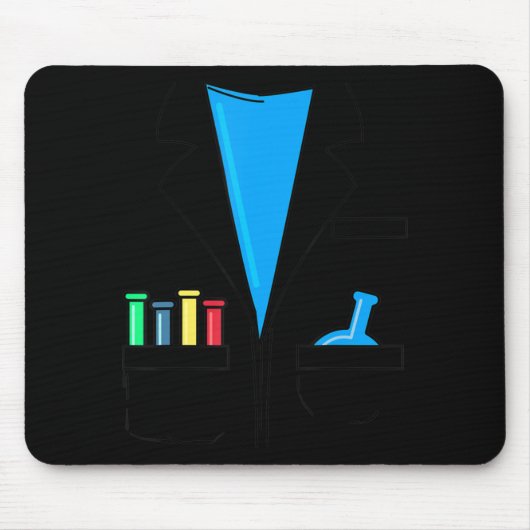 Mad Scientist Costume Nerd Chemistry Fun Science Muismat (Voorkant)