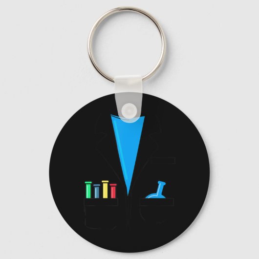 Mad Scientist Costume Nerd Chemistry Fun Science Sleutelhanger (Voorkant)