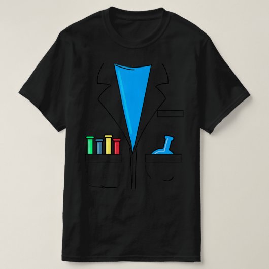 Mad Scientist Costume Nerd Chemistry Fun Science T-shirt (Design voorkant)