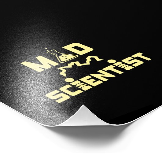 Mad Scientist Electric Science Beaker Foto Afdruk (Hoek)