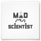 Mad Scientist Electric Science Beaker Foto Afdruk (Voorkant)