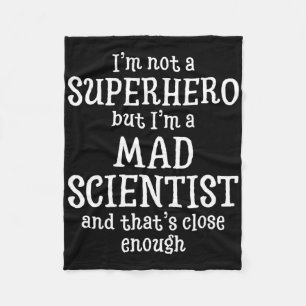 Mad Scientist Funny Halloween Party Fleece Deken