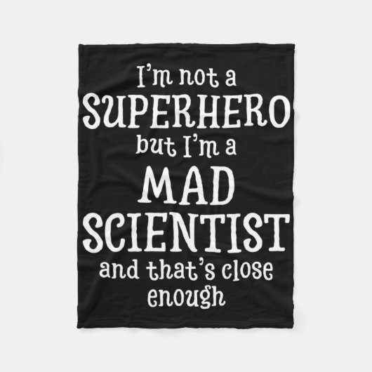 Mad Scientist Funny Halloween Party Fleece Deken (Voorkant)