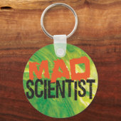 Mad Scientist Funny Science Sleutelhanger (Voorkant)