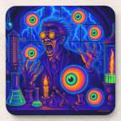 MAD SCIENTIST - HET MAD LAB INFERNO (6 ct). Bier Onderzetter (Voorkant)