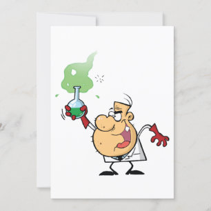 Mad Scientist Invitations Kaart