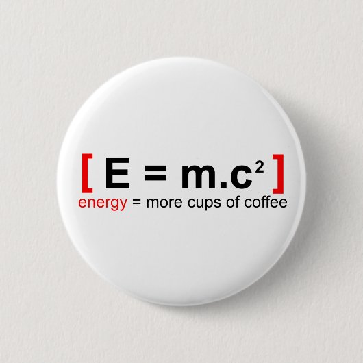 Mad Scientist is een koffieverslaafde Ronde Button 5,7 Cm (Voorkant)