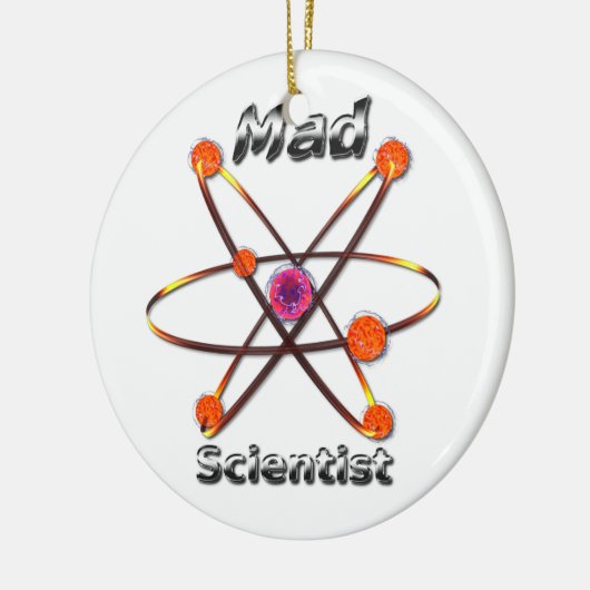 Mad Scientist Keramisch Ornament (Links)