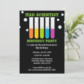Mad Scientist Kleurrijke Test Tubes Verjaardagsfee Kaart (Staand voorkant)