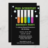 Mad Scientist Kleurrijke Test Tubes Verjaardagsfee Kaart (Voorkant / Achterkant)