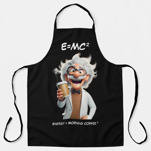 Mad Scientist Koffie Schort (Voorkant)