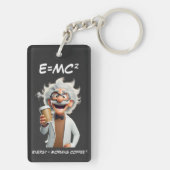 Mad Scientist Koffie Sleutelhanger (achterkant)