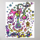 Mad Scientist Lab Science Experiment Art Print (Voorkant)