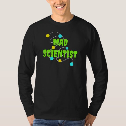 Mad Scientist Mannen Long Sleeve T-Shirt (Voorkant)