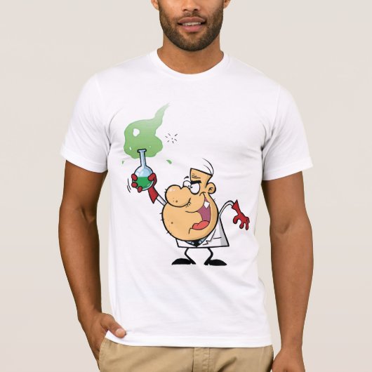 Mad Scientist Mannen T-Shirt (Voorkant)