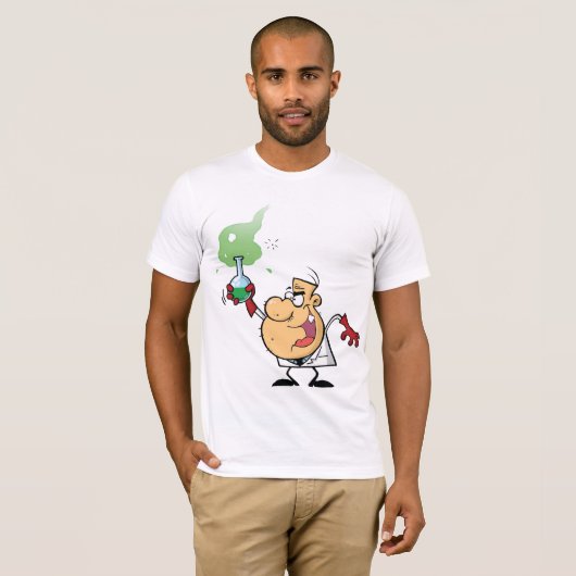 Mad Scientist Mannen T-Shirt (Voorkant volledig)