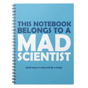 Mad Scientist Notebook Notitieboek