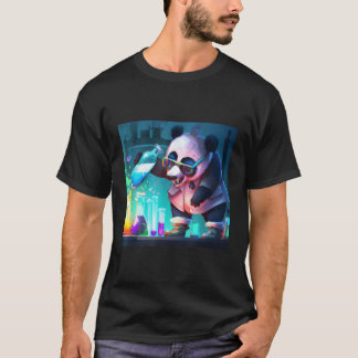 Mad Scientist Panda Wetenschap Experit T-shirt