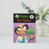 Mad Scientist Party Briefkaart (Staand voorkant)