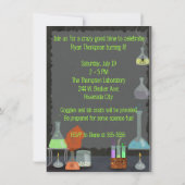 Mad Scientist Party Invitation Kaart (Achterkant)