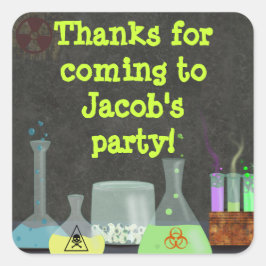 Mad Scientist Party Stickers