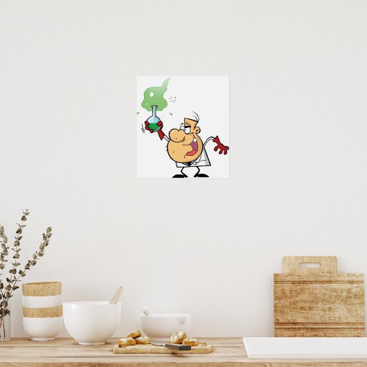 Mad Scientist Poster (Keuken)