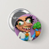 Mad Scientist Ronde Button 5,7 Cm (Voorkant /achterkant)