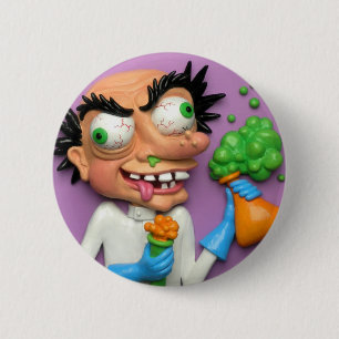 Mad Scientist Ronde Button 5,7 Cm
