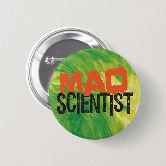 Mad Scientist Ronde Button 5,7 Cm (Voorkant /achterkant)
