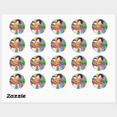 Mad Scientist Ronde Sticker (Vel)