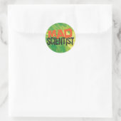 Mad Scientist Ronde Sticker (Tas)