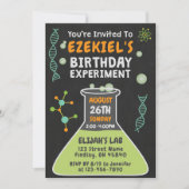 Mad Scientist Slime Birthday Experimental Party Kaart (Voorkant)