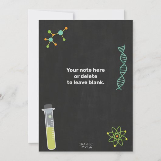 Mad Scientist Slime Birthday Experimental Party Kaart (Achterkant)