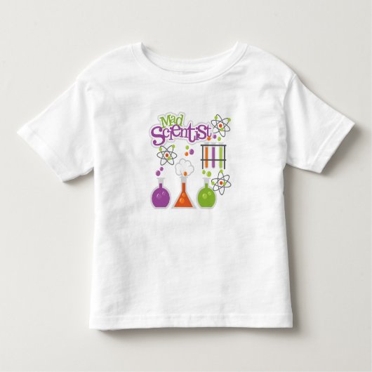 Mad Scientist Toddler Kinder Shirts (Voorkant)