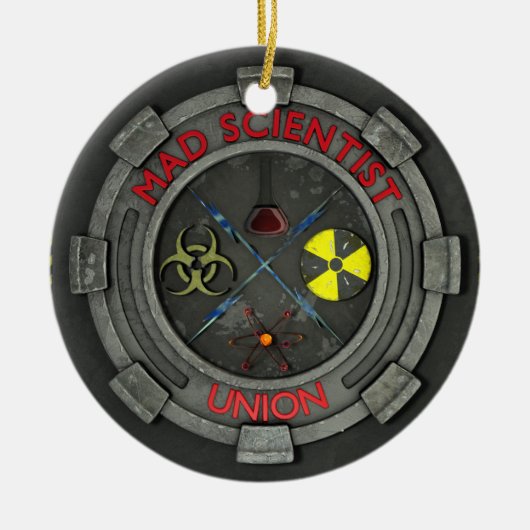 Mad Scientist Union Keramisch Ornament (Voorkant)
