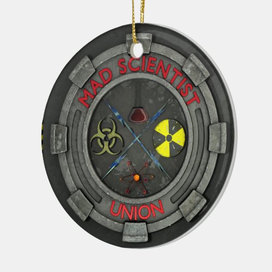 Mad Scientist Union Keramisch Ornament (Links)