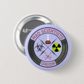 Mad Scientist Union Ronde Button 5,7 Cm (Voorkant /achterkant)