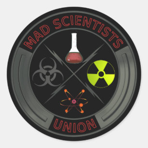 Mad Scientist Union Ronde Sticker