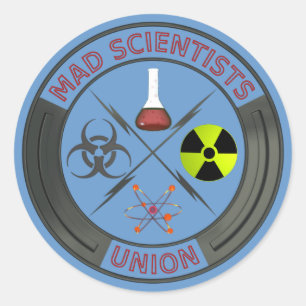 Mad Scientist Union Ronde Sticker