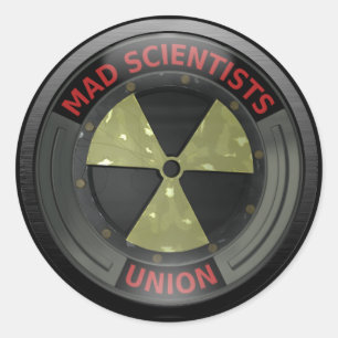 Mad Scientist Union Ronde Sticker