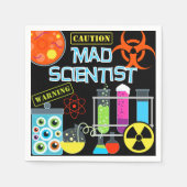 Mad Scientist Verjaardag Papier Servetten (Voorkant)